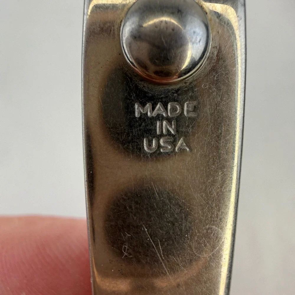 Vintage Trim Nail Clippers W.E. Bassett Co Derby‎ CT Made in USA Stainless Steel